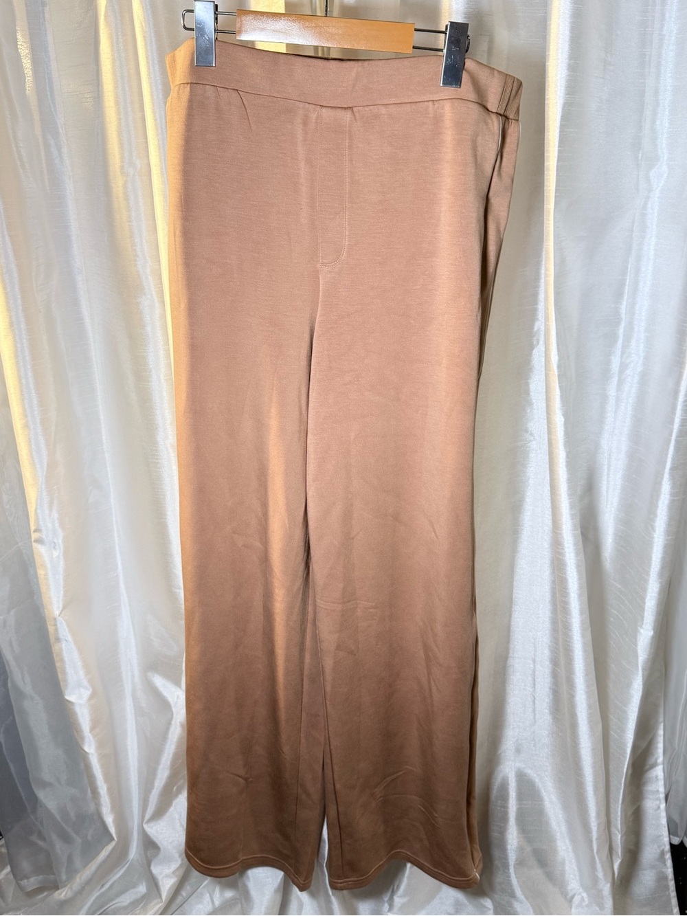 Women's Wide-Leg Knit Pants - Brown